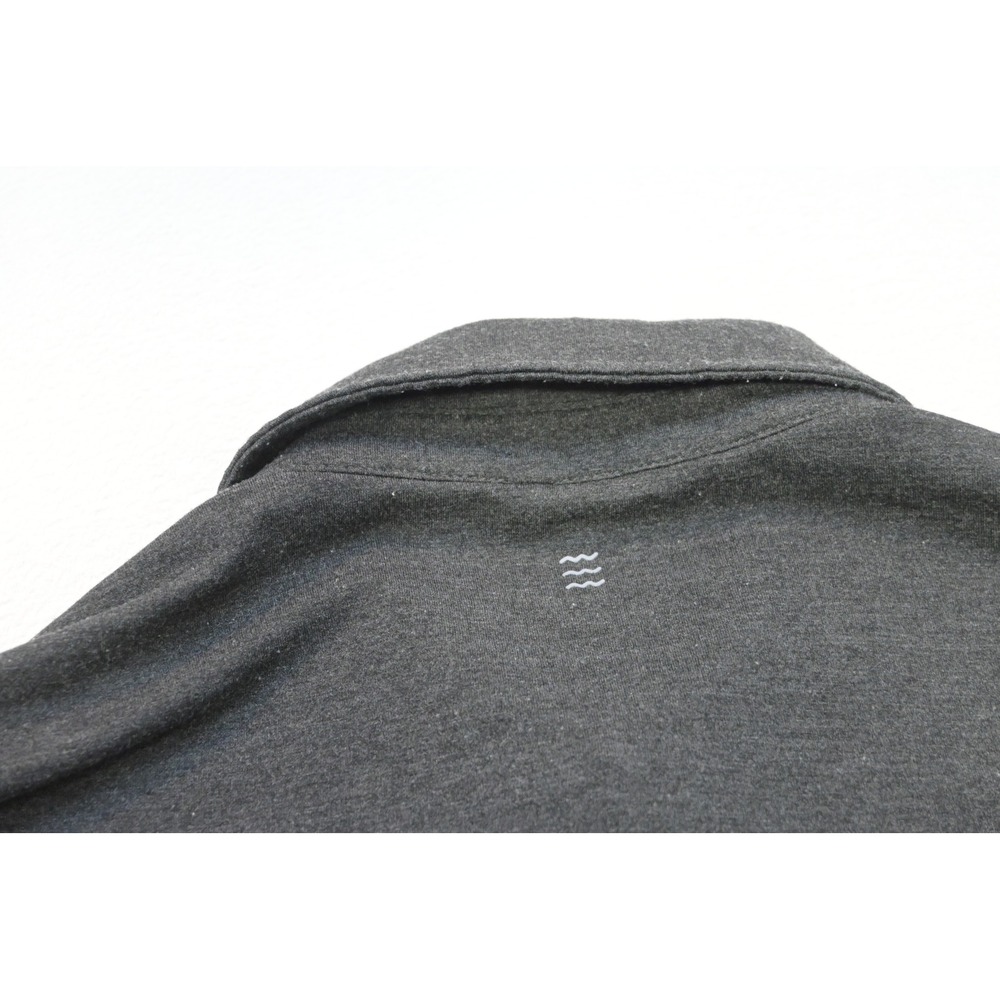 Free Fly Polo Shirt Mens Size Medium Charcoal Grey Bamboo Blend Stretch EUC - Picture 8 of 10